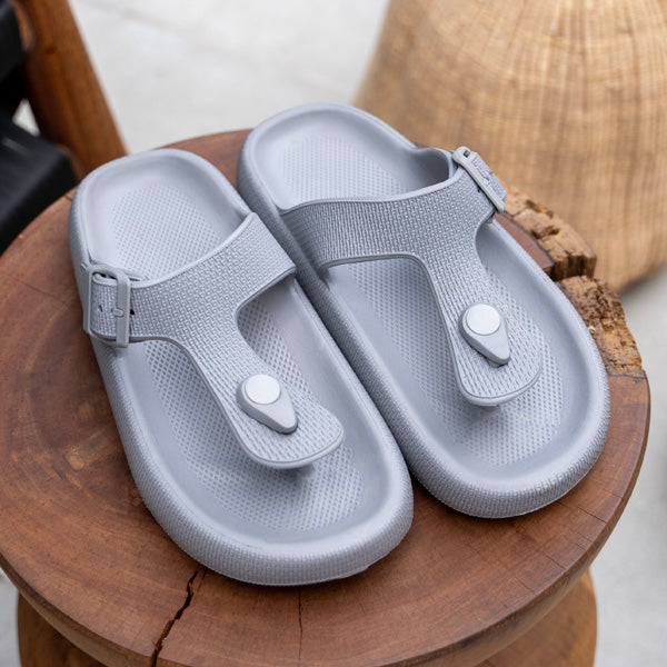 Gray / 5.5 Cloudies FlipFlops - ComfySteps Cloud Slides